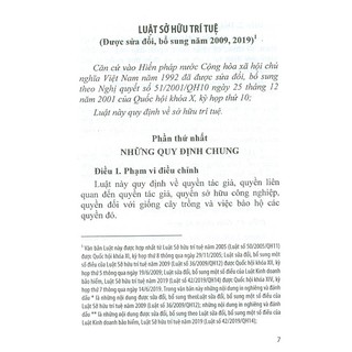 Sách - Luật Sở Hữu Trí Tuệ (Được Sửa Đổi, Bổ Sung Năm 2009, 2019)