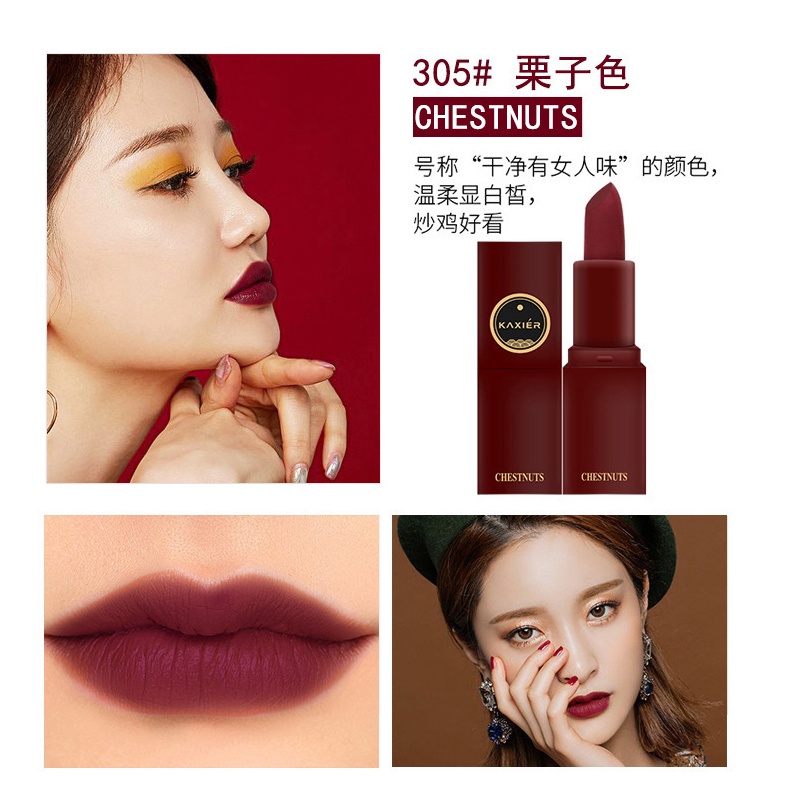 [Hàng mới về] Set 5 Son Lì KAXIER Lâu Trôi Không Dính Cốc