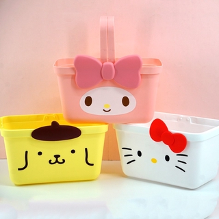 🔥miniso giỏ mua sắm miniso sanrio miniso bằng nhựa họa tiết hoạt hình dễ thương sáng tạo
