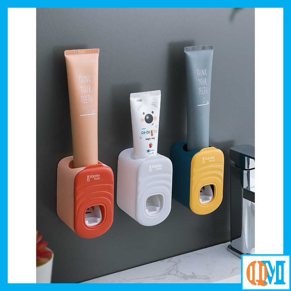 Bộ nhả kem đánh răng dán tường cơ bản siêu dính tiện dụng TOOTH -  QM.DN002