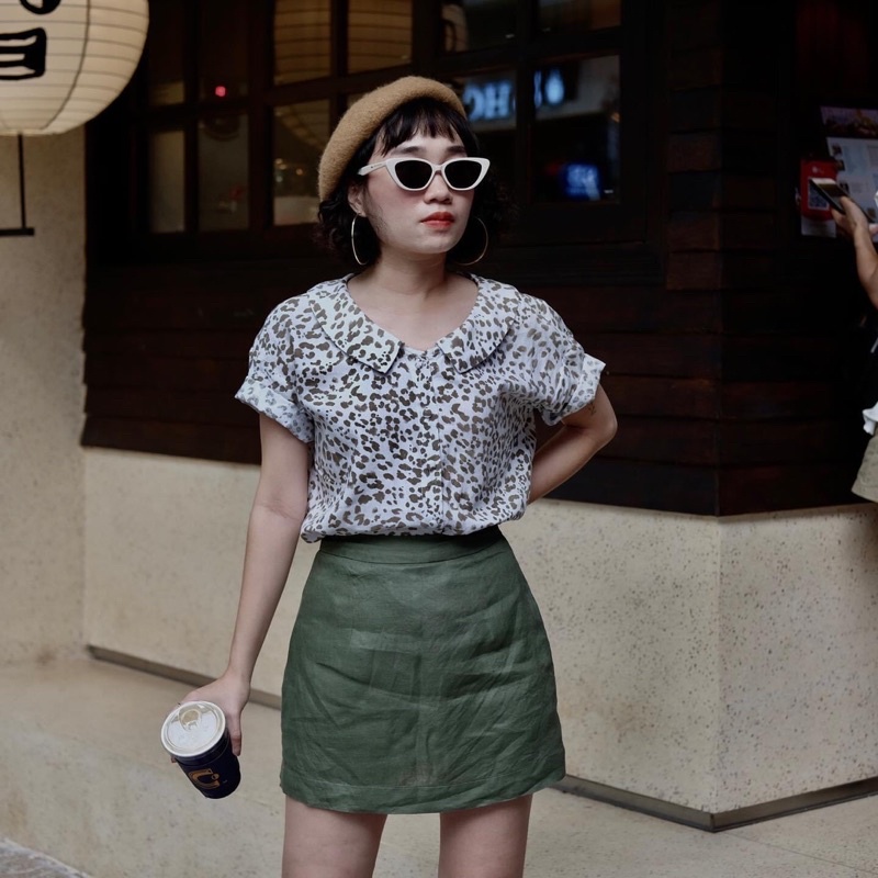 Chân Váy Dáng Ngắn - Linen - Ador Skirt - PHUTA