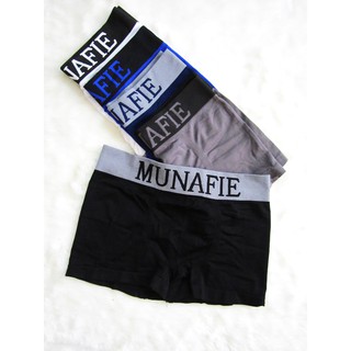 Combo 5 quần lót nam boxer dệt kim cao cấp MUNA FIE có túi zip hình thật