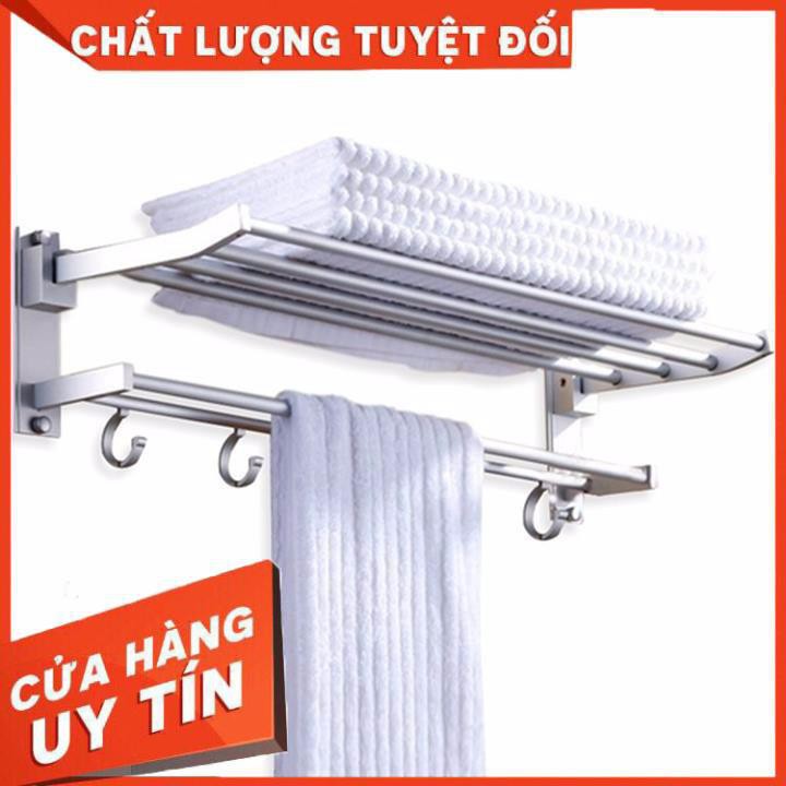 [XẢ KHO+FREE SHIP] Giá treo khăn 2 tầng có móc treo tiện lợi