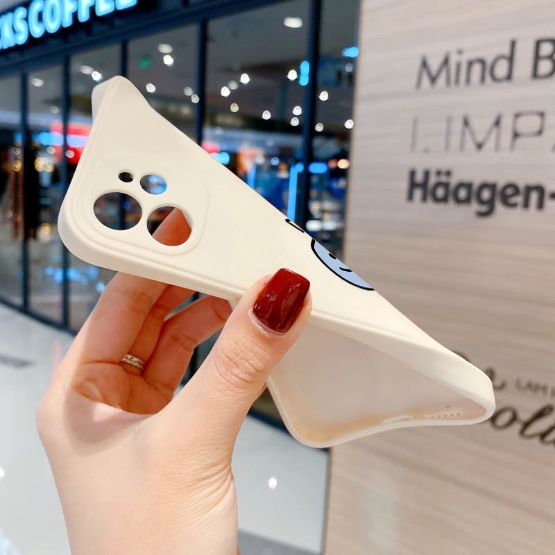 Ốp Điện Thoại Hình Mặt Cười Dễ Thương Cho iphone 13 Pro Max iphone 11 12 Pro XS 7 8 Plus