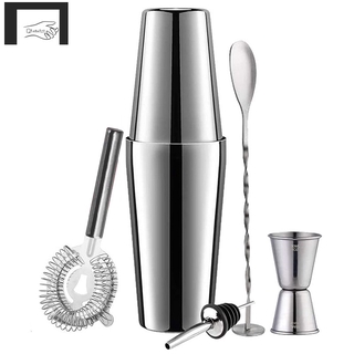 Cocktail Shaker, Martini Shaker, Drink Shaker, Cocktail Shaker Set 6 Piece, Boston Shaker, Bar Set, Cocktail Strainer