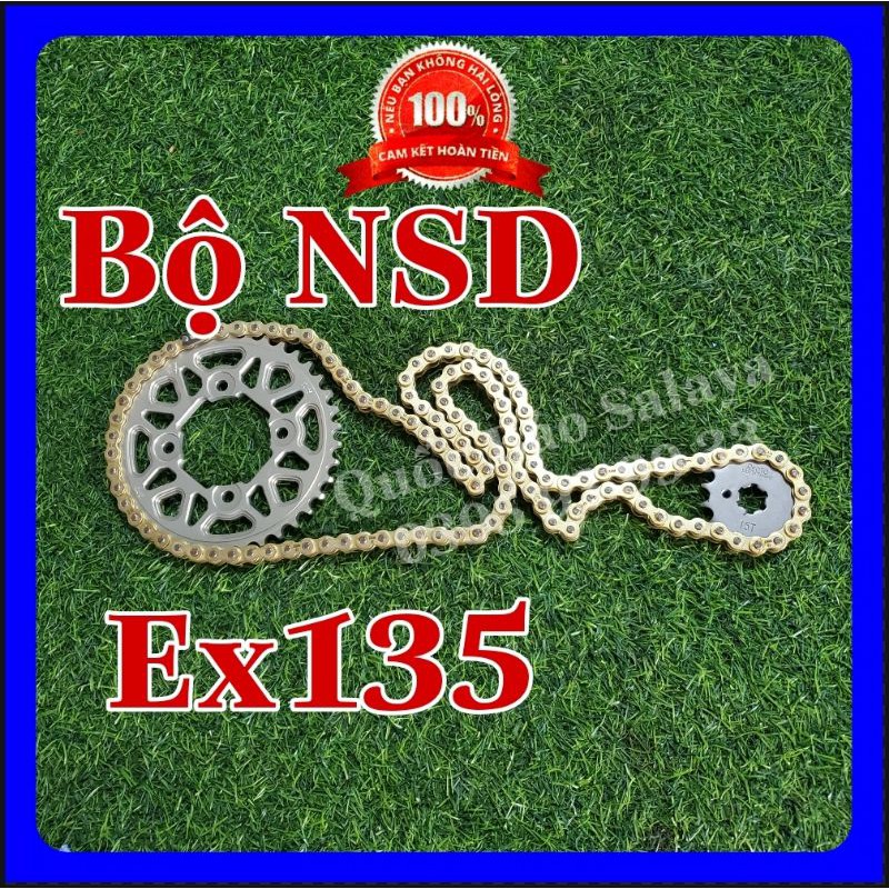 Bộ NSD 15 39 Ex135 nhông Recto sên X.A.M Dĩa Nhôm Cực Êm Giá Siêu Rẻ