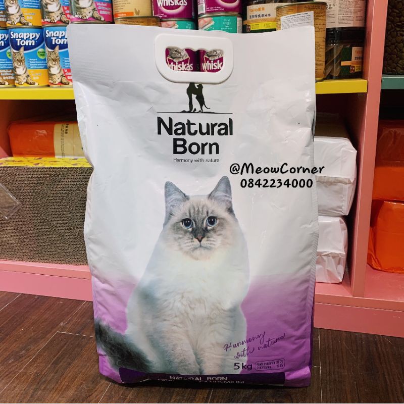 Hạt Natural Born cho mèo mọi lứa tuổi 5kg