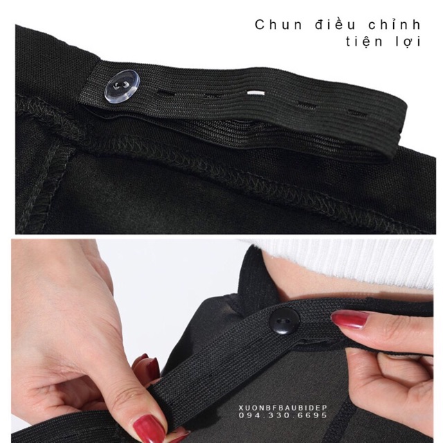 Quần bầu len giữ nhiệt sọc thể thao