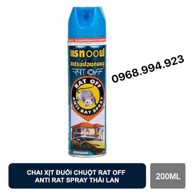 Xịt đuổi chuột Thái Lan Rat-Of 200ml