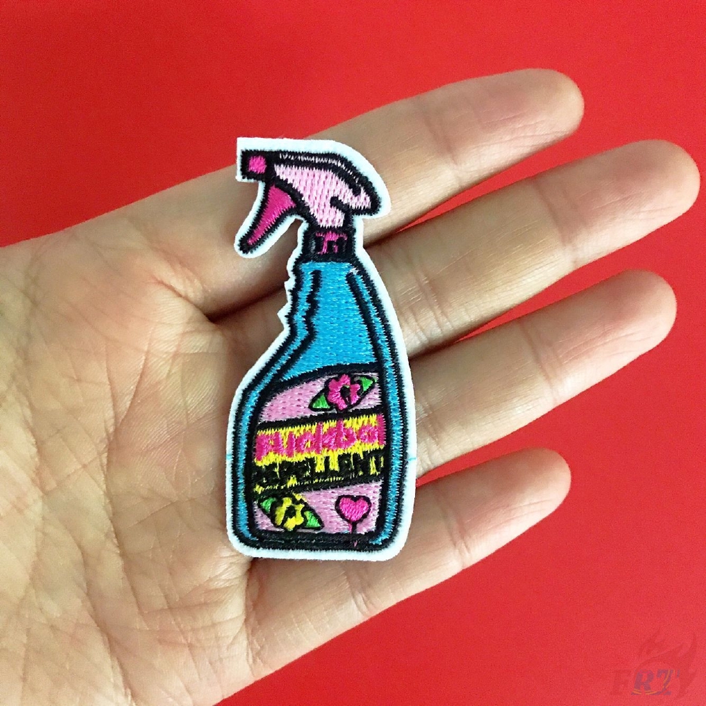 Miếng vá thêu trang trí quần áo hình bình xịt DIY