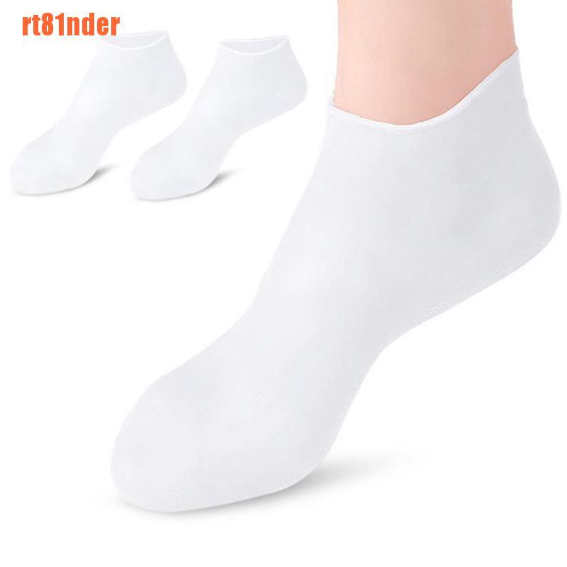 1 Đôi Vớ Silicone Gel Dưỡng Ẩm Chống Nứt Nẻ Cho Spa