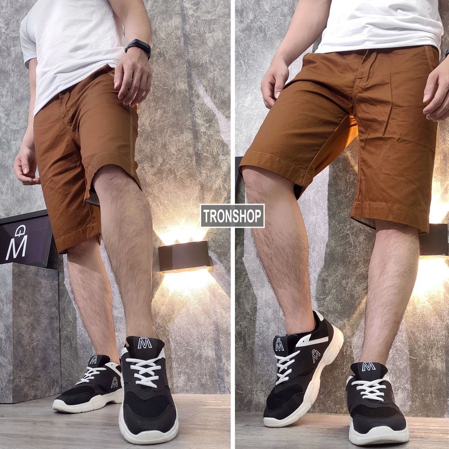 Quần short kaki nam 6 màu vải đẹp TS133 Tronshop