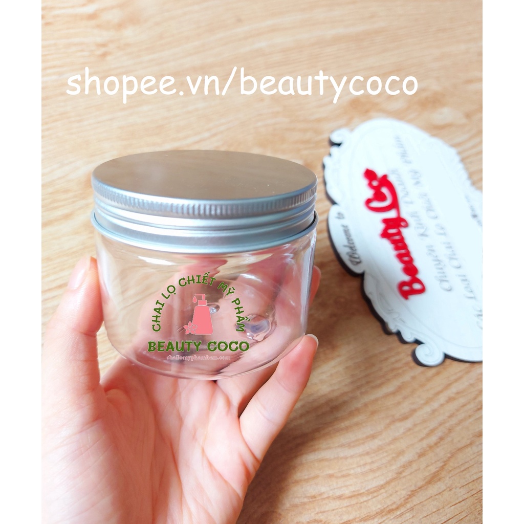 Hũ Nhựa Nắp Nhôm 100g Đựng Kem