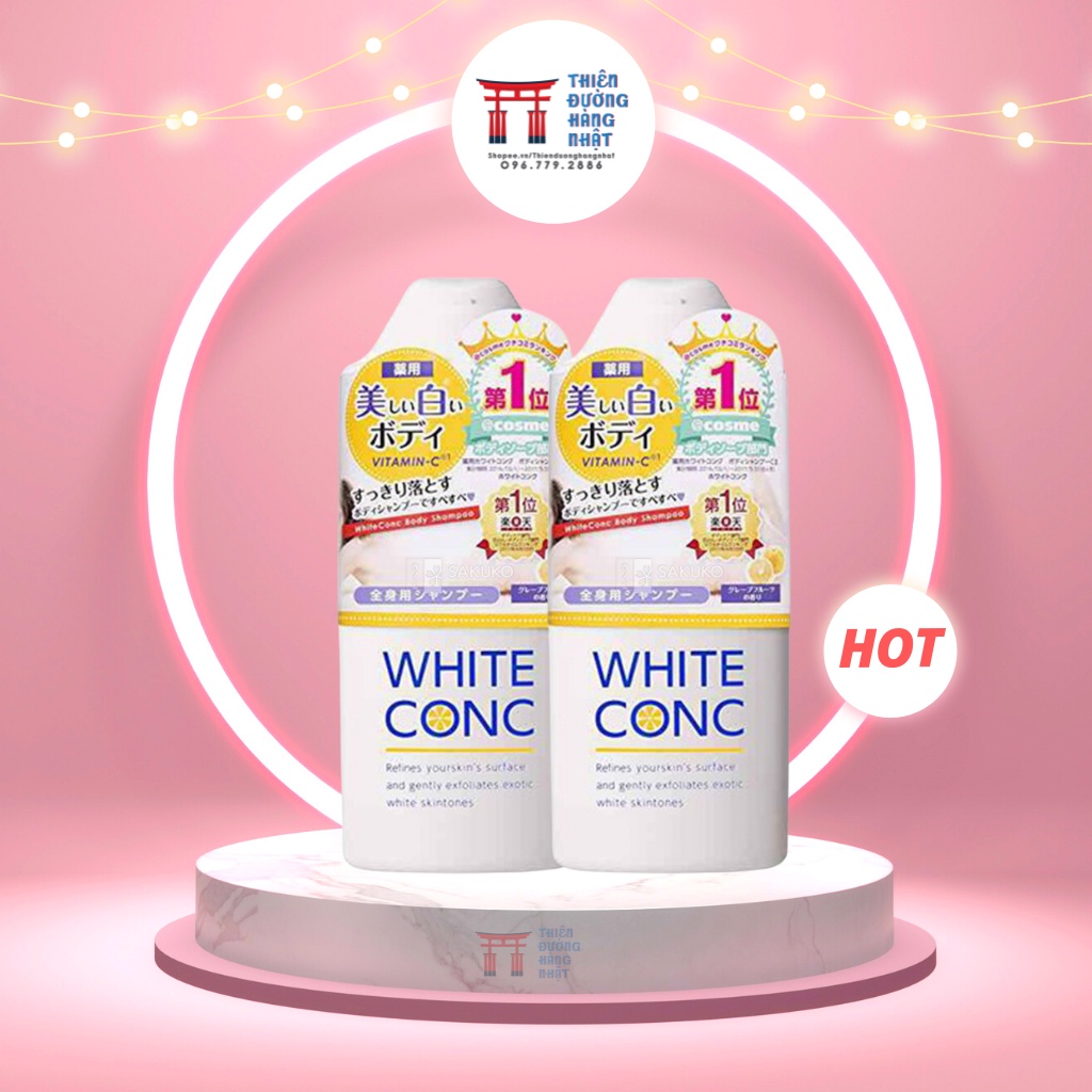 Sữa tắm trắng da White ConC Nhật Bản 360ml