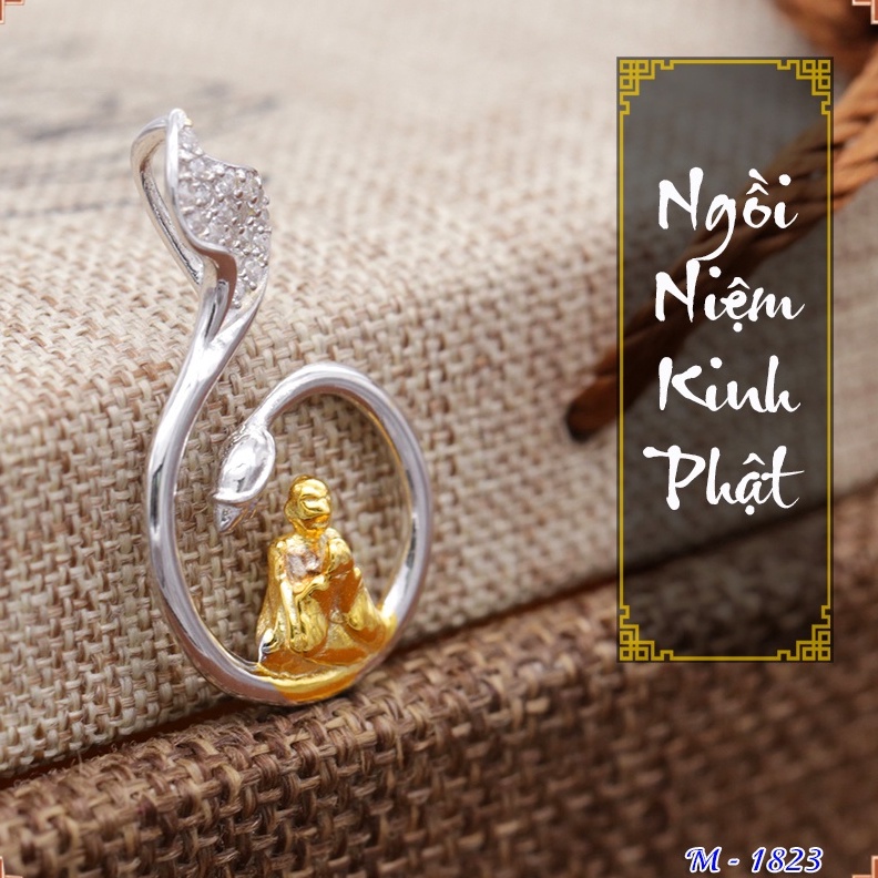 BST Dây chuyền mặt phật nhiều kiểu dáng thiết kế độc đáo phù hợp mọi lứa tuổi, bạc ý s925 không kích ứng - Bảo ngọc