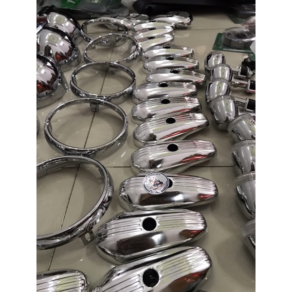 Vòng đèn, bóng đèn, gáo đèn, pha đèn, Bộ đèn gắn xe Crea, Giorno, Julio 50cc nội địa Nhật