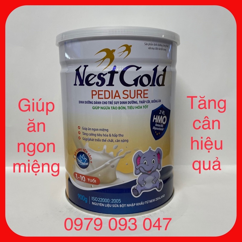 Sữa bột Nest Gold - 900g ( bổ sung yến sào và HMO ) date: 7/2023