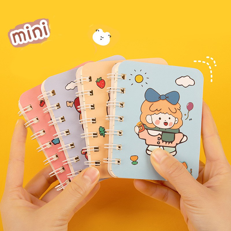 Sổ Còng 160 Trang Mini A7 Xinh Xắn Nhiều Hình Dễ Thương AMKO SN05