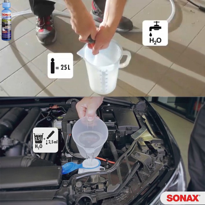 Sản Phẩm Dung dịch làm sạch và làm trong kính thương hiệu Đức - Sonax 271141 Dung tích 250ml ..