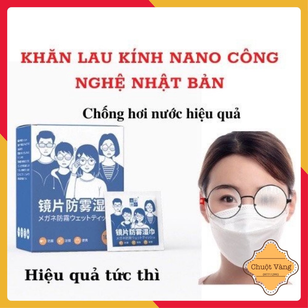 Khăn Giấy Lau Kính Chống Hơi Nước Công Nghệ Nhật Bản