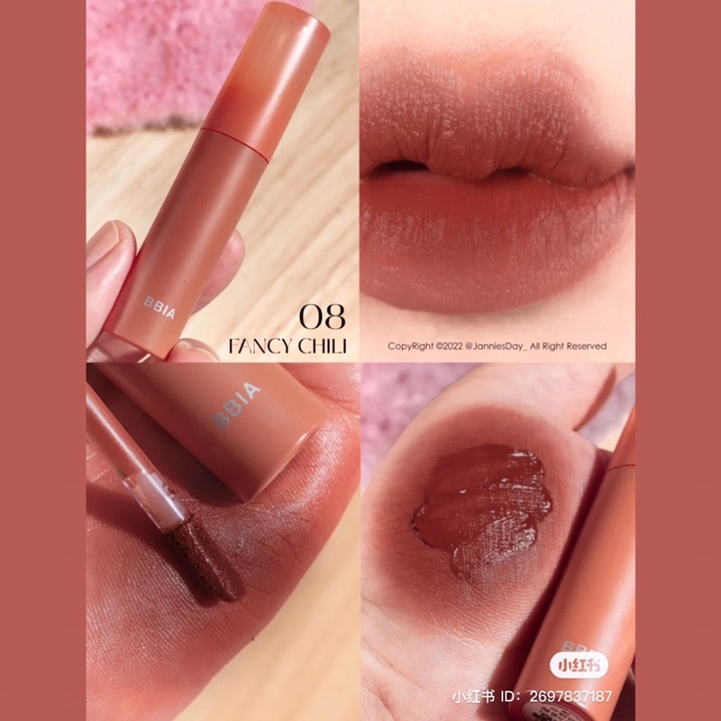 Son kem lì ẩm mịn, lâu trôi Bbia Sheer Velvet Tint