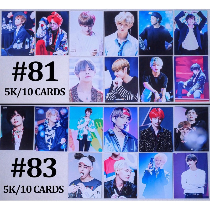 (Có sẵn) Sale set card V - BTS 6