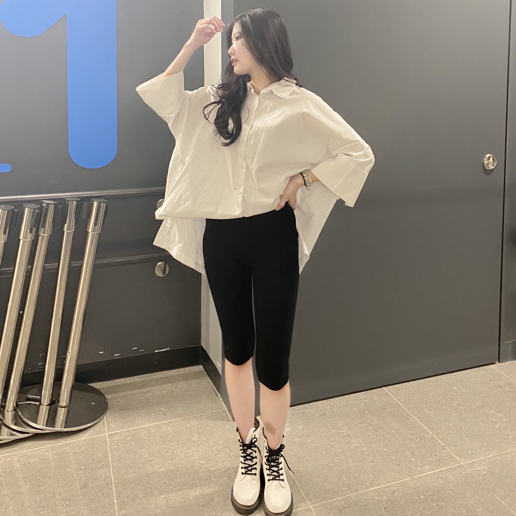 Quần Legging Ngố Lửng Qua Gối EZATIAN Cạp Cao Dành Cho Nữ Size 40kg - 80kg