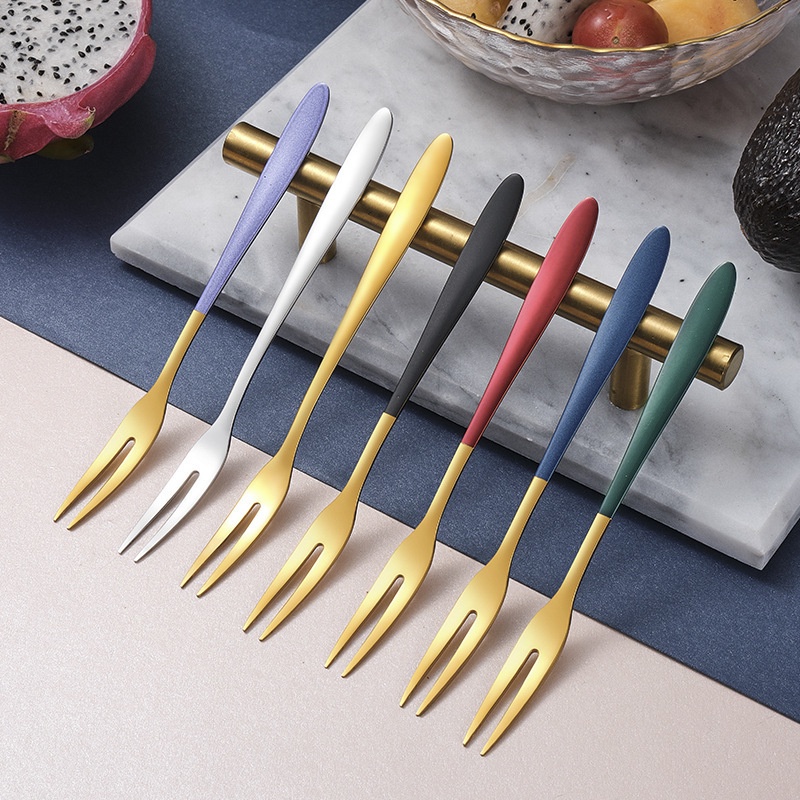 Nĩa ăn trái cây bằng thép không gỉ sang trọng