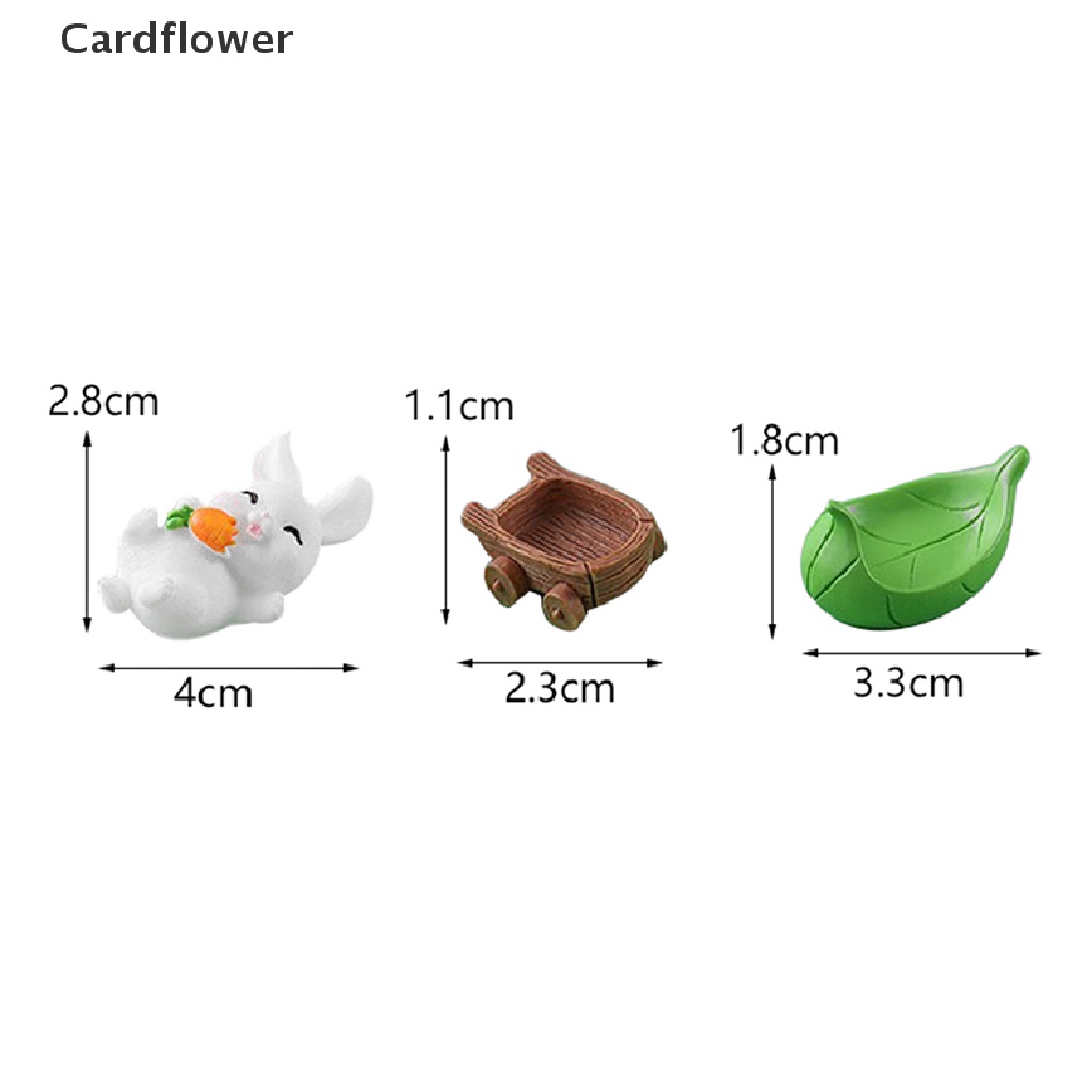 1 Chú Thỏ Trắng Hoạt Hình Trang Trí Tiểu Cảnh