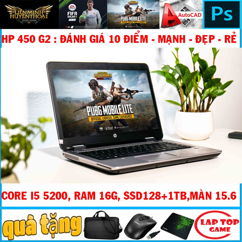 HP Probook 450 G2 CORE I5 4210U, laptop cũ chơi game cơ bản đồ họa