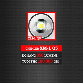 Đèn pin siêu sáng mini Q5 Có Zoom