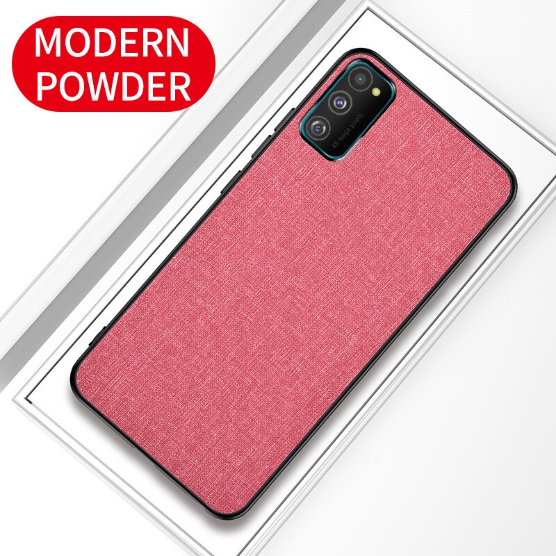 Ốp điện thoại vải cứng viền TPU mềm cho Samsung Galaxy A12 A11 A21S A31 A51 A71 M31 M51 Case Cover