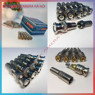 100c Jack BNC F5/ BNC lò xo loại xịn lõi đồng chuyên dụng cấp tín hiệu cho đầu ghi hình camera