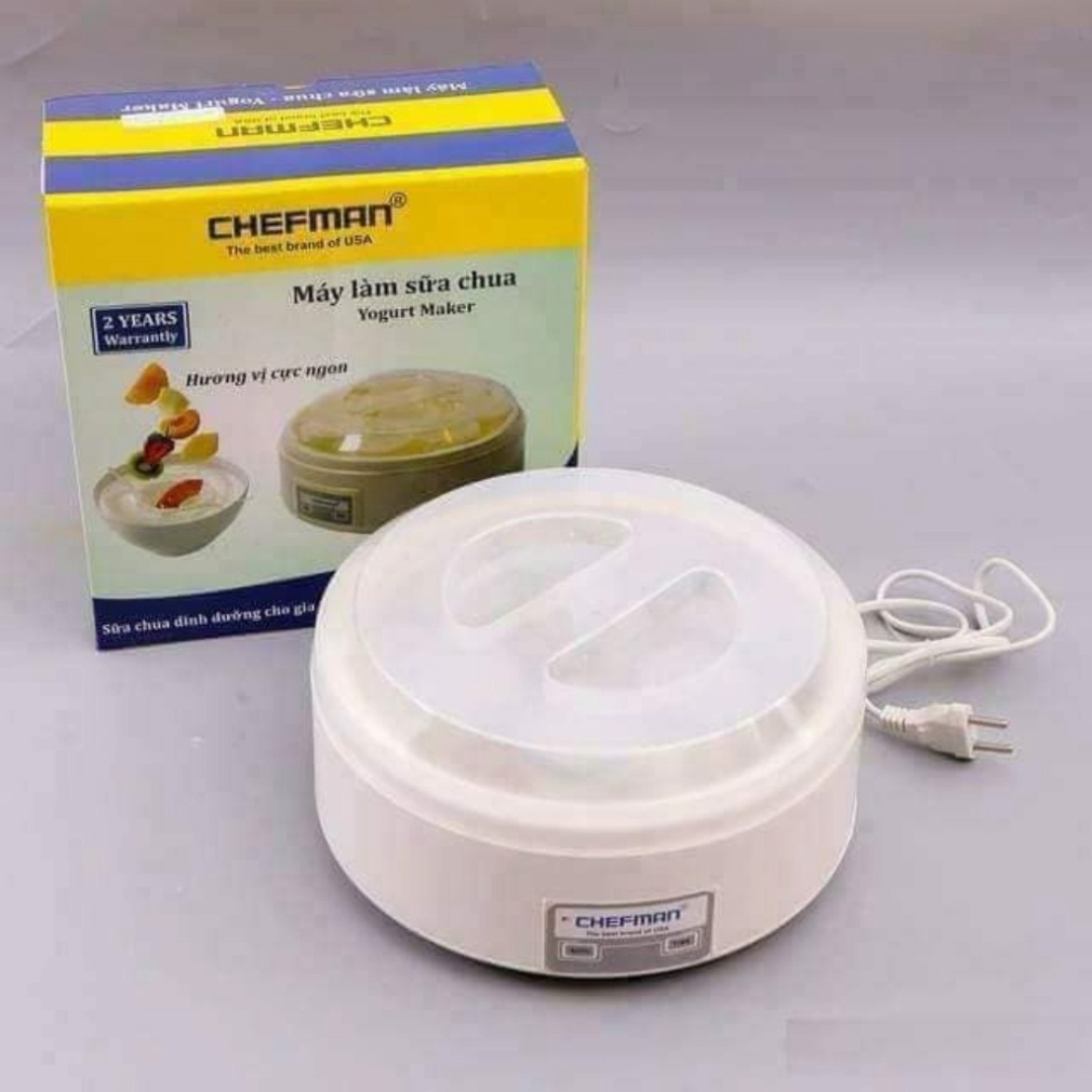 Máy Làm Sữa Chua Chefman CM302T + 8 Cốc Thủy Tinh