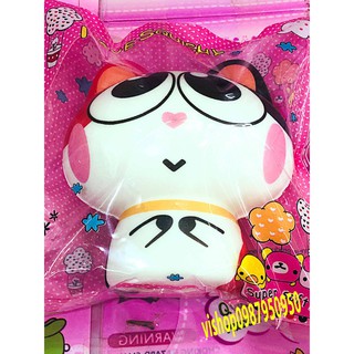 SQUISHY MÈO MẮT TO MŨI TIM HỒNG