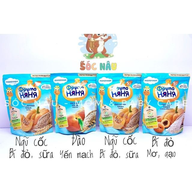 Bột Ăn Dặm Fruto Nga Cho Bé 200g