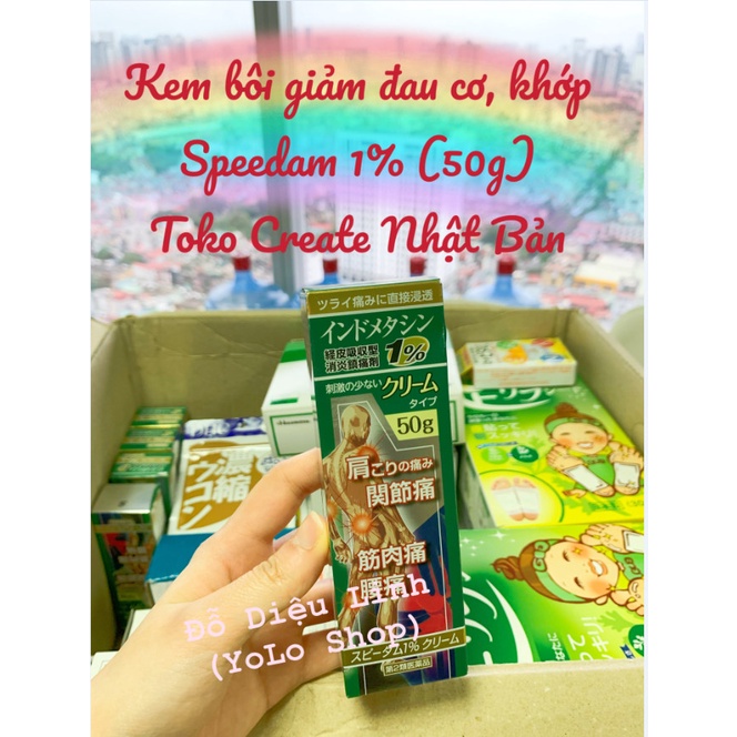 Kem bôi giảm đau cơ, khớp Speedam 1%  Toko Create Nhật Bản