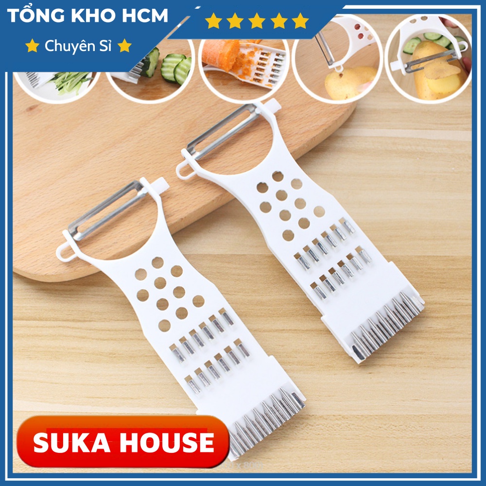 Dao Bào Củ Quả 2 Lưỡi Tiện ích SUKAHOUSE H141