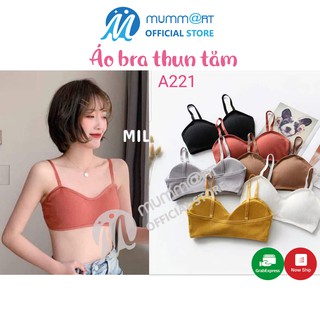 Áo ngực hai dây len tăm quả ngang cao cấp, áo bra đi tập thấm hút mồ hôi