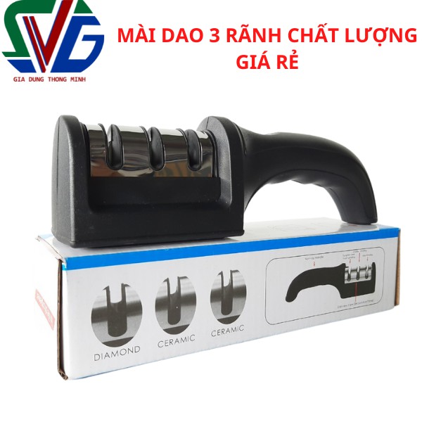 Dụng cụ mài dao 3 rãnh GIÁ RẺ  - Tiện lợi cho sử dụng gia đình