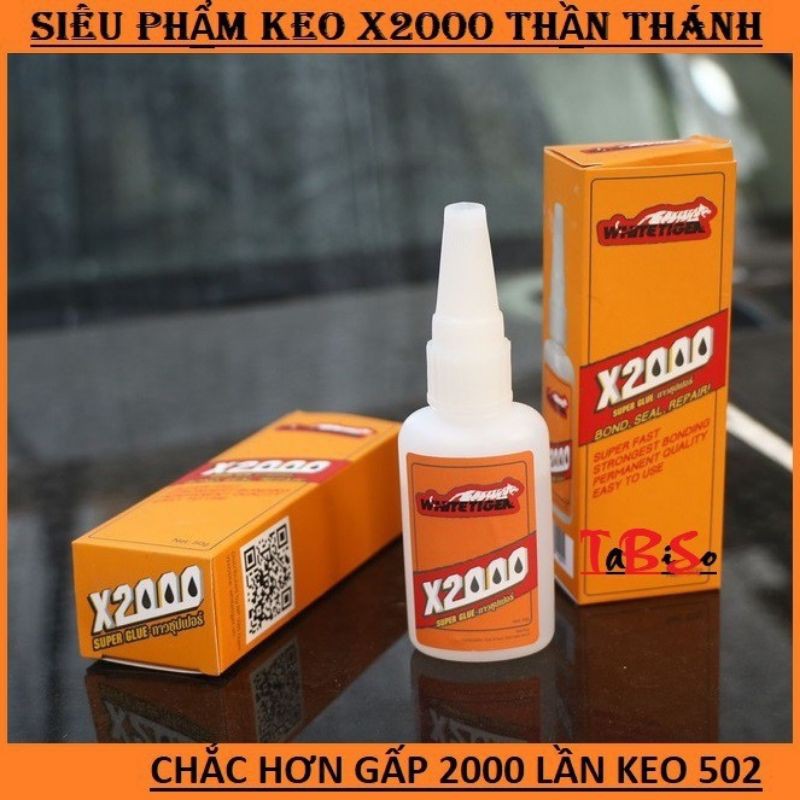 Keo dán đa năng siêu dính X2000, Dán dính mọi vật liệu dán gỗ, thủy tinh, kim loại, sắt, gốm sứ, nhựa [CEC Store]