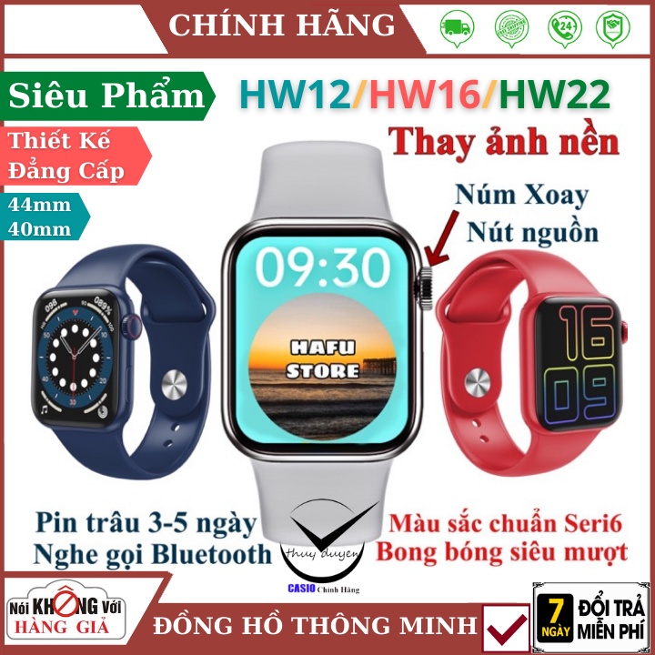 Đồng Hồ Thông Minh HW12  FREESHIP  có Tiếng Việt, Nghe Gọi, Thay Hình Nền, cảm ứng siêu mượt mà - Bảo Hành 12 Tháng