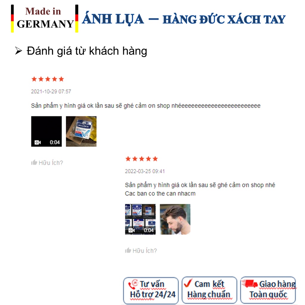 Viên uống trào ngược dạ dày,giảm ở hơi,ợ chua Bullrich, 180 viên, hàng Đức