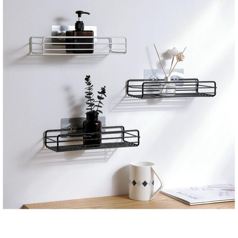 Kệ nhà tắm 💓FREESHIP💓 Giá treo tường đựng vật dụng nhà tắm 26.5x10.5x5cm công nghệ hút chân không 9100