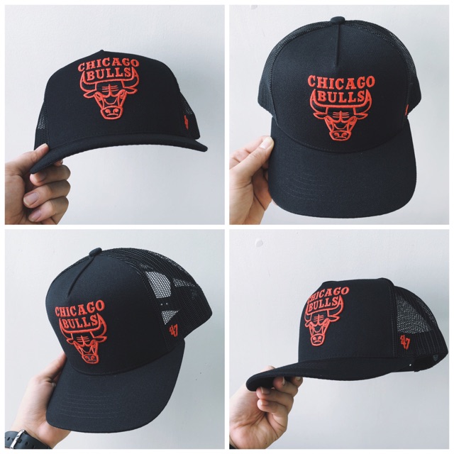 Nón logo Chicago Trucker, Form vuông đứng, Big size