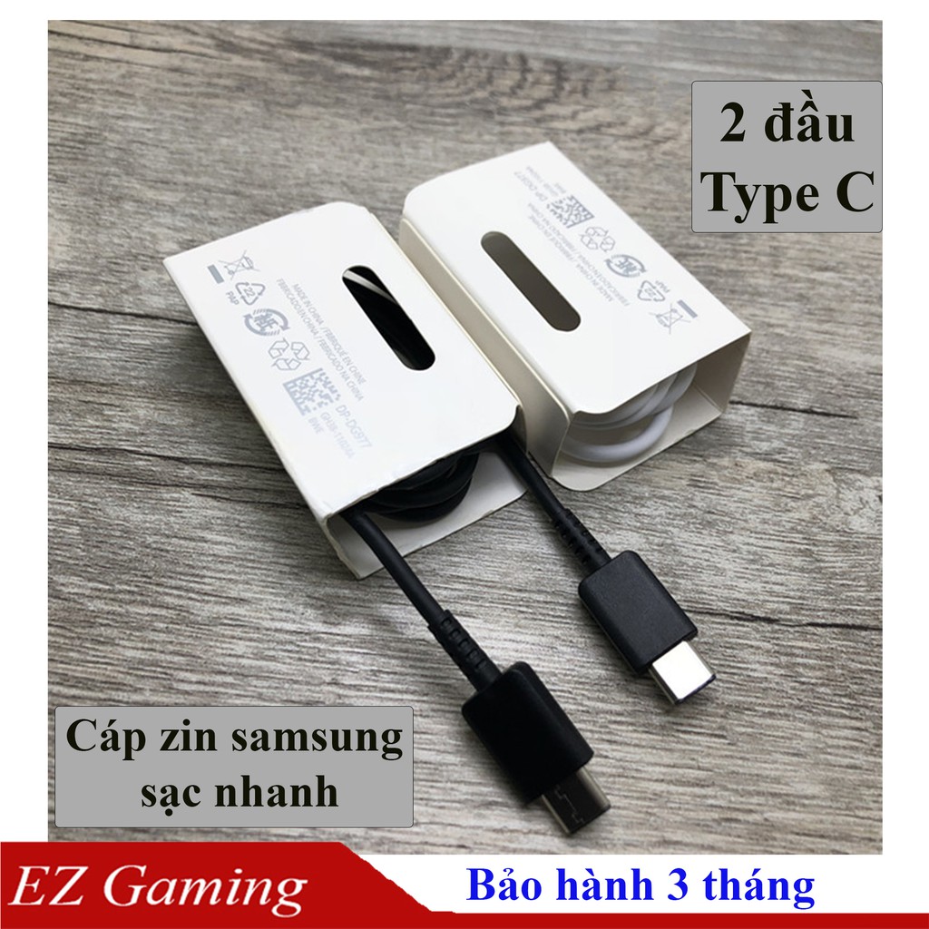 Cáp sạc C to C , hai đầu USB Type C, Samsung hàng chuẩn, đã được kiểm tra thử nghiệm, rất xịn xò, hàng linh kiện loại 1