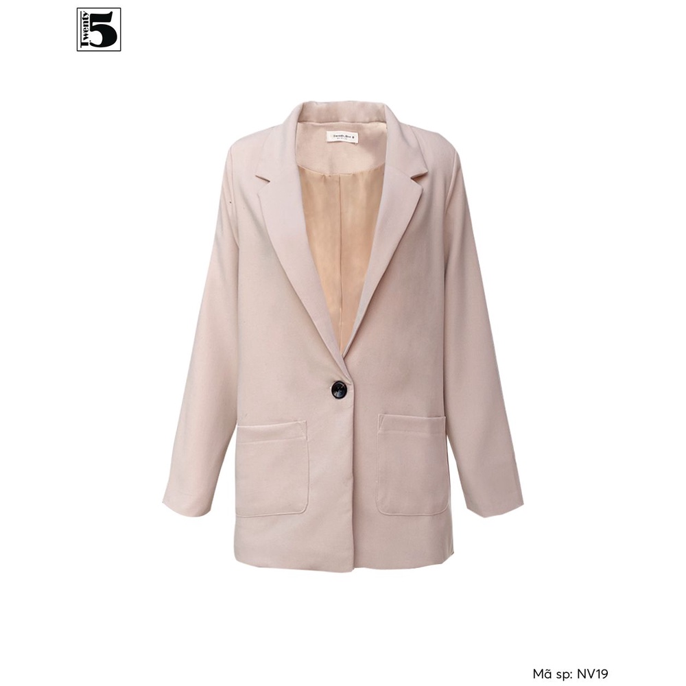 Áo vest nữ một cúc túi ốp Twentyfive NV19