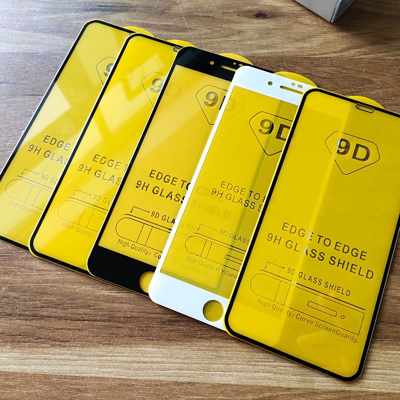 Kính cường lực 9D PRO+ full màn cho Ip 7/7plus/8/8plus/x/xs/xs max/11/11pro/11promax/12/13/14/15/pro/promax