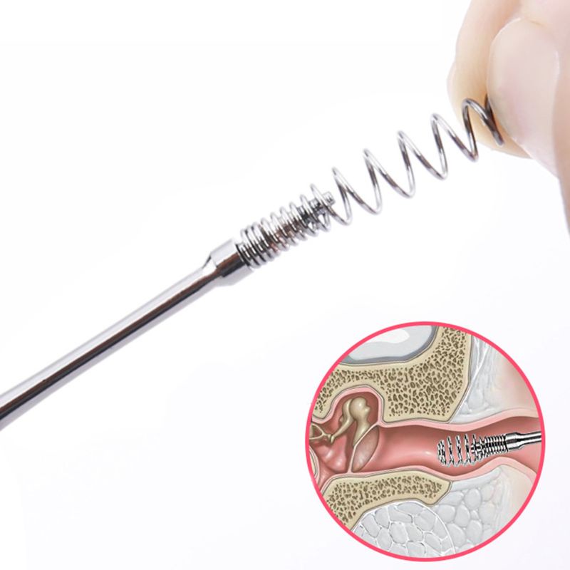 Bộ 6 Dụng Cụ Lấy Ráy Tai Bằng Thép Không Gỉ Tiện Dụng