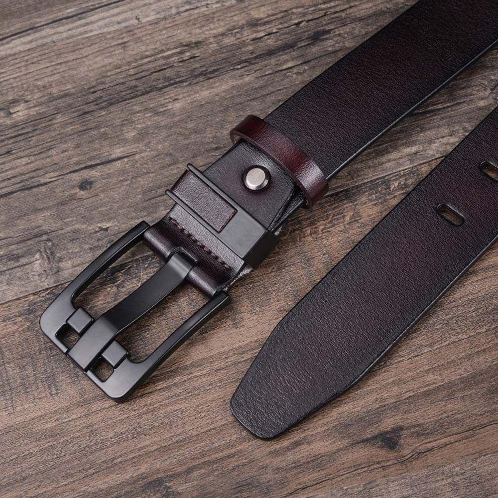 Thắt Lưng Da Bò Chất Lượng Cao Phong Cách Doanh Nhân Cho Nam